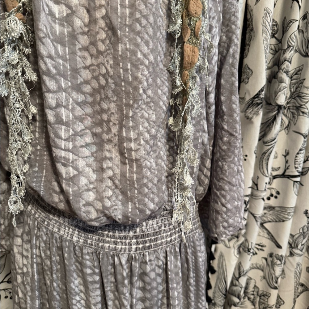 Elegant Gray Women's Maxi Dress - Picture 7 of 10